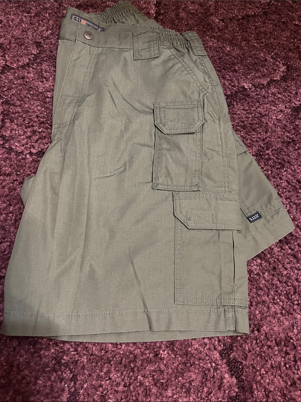 5.11 Tactical Olive Green Performance Shorts with Branded Tag BNWOT Size 34